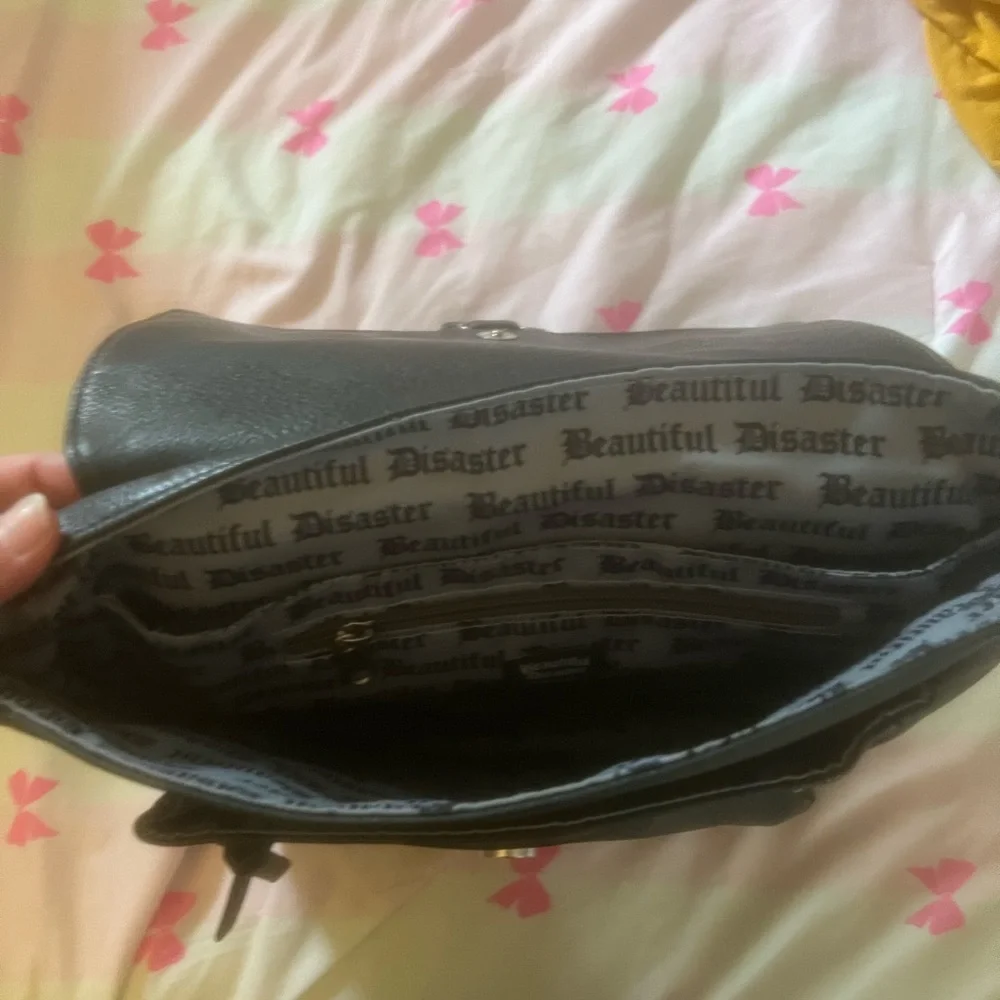 Beautiful Disaster Studded Convertible Backpack - Picture 3 of 3